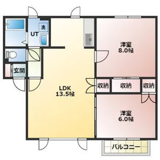ヴェルドーラⅡ【202号室】の間取り
