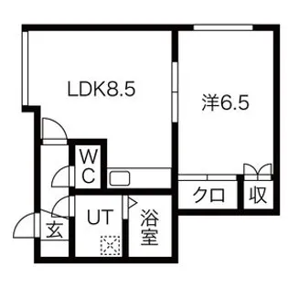 フロンティア【104号室】の間取り