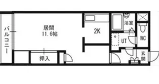 アートサイドテラス【00704号室】の間取り