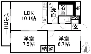 WISE PLACE【0202号室】の間取り