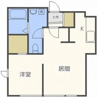 Y´s-Square【1D号室】の間取り