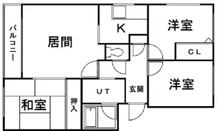 ボア伏見【0302号室】の間取り