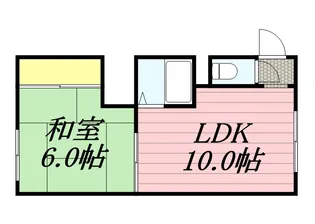 コーポ錦英【3階】の間取り