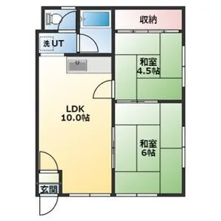コーポ旭【201号室】の間取り
