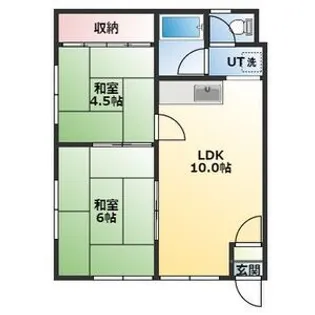 コーポ旭【202号室】の間取り