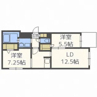 CーSELECTION.STELLA I【202号室】の間取り