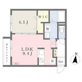 円山公園ビューアパートメント【1階】の間取り