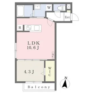 円山公園ビューアパートメント【2階】の間取り