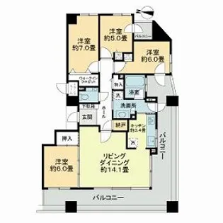 リーベンデール宮の森【0502号室】の間取り