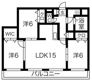 MAJESTY RESIDENCE MIYANOSAWA【2階】の間取り