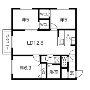 ROYAL TERRACE(ロイヤルテラス)【3階】の間取り