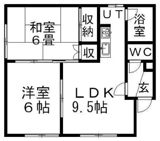 耐雪大洋マンション1号【C号室】の間取り