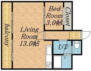 AREXーS7【403号室】の間取り
