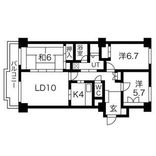 シーアイマンション円山西【1階】の間取り