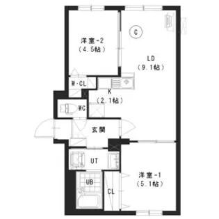 セレーノ南11条【4階】の間取り