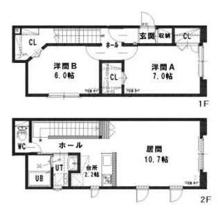 ルミエール澄川南【1階】の間取り