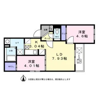 ボア ソルテS4【3階】の間取り