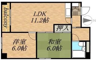 クインハイツ【4階】の間取り