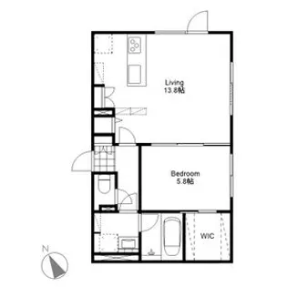 LE JARDIN DE MIYANOMORI(ル・ジャルダン【4階】の間取り