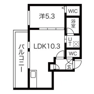 センティール手稲本町 (SENTIR手稲本町)【2階】の間取り