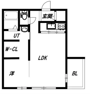 スカイパーク発寒南【1階】の間取り