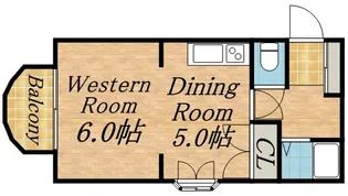 プレジデントシティ神宮【407号室】の間取り