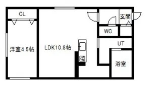 ブランシャールSH大通【3階】の間取り