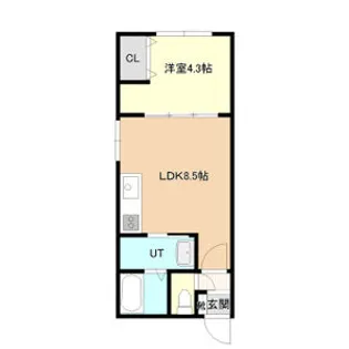 ラフィーネ円山公園・煌【1階】の間取り