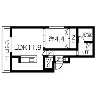 RAINBOWROAD宮の沢【4階】の間取り