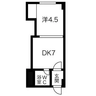 ロードサイド24【410号室】の間取り