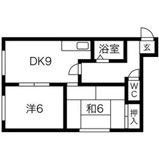 ラフォーレ桑園【402号室】の間取り