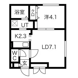 RENT二十四軒【4階】の間取り