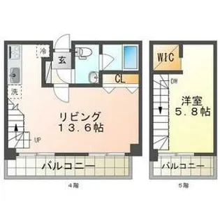 スペチアーレ420【4階】の間取り