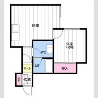 ビューフラット宮の沢【202号室】の間取り