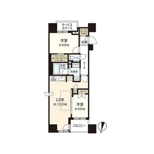 パークリュクス札幌大通公園【8階】の間取り