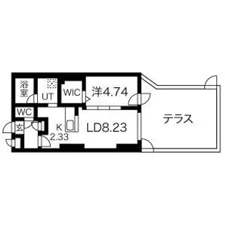 S-RESIDENCE近代美術館前【1階】の間取り