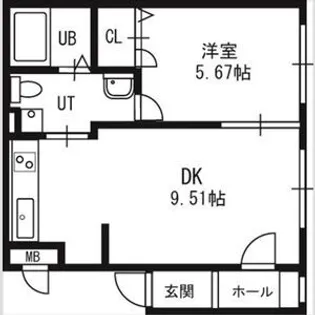 PRESENCE発寒南2【00304号室】の間取り