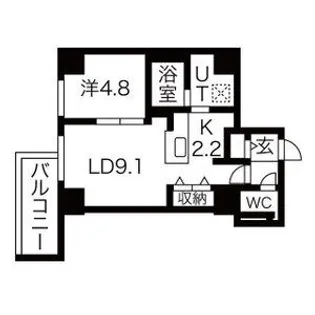 F012KOTONI【7階】の間取り