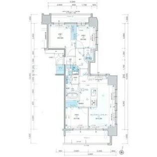 プレシス知事公館前WEST【8階】の間取り