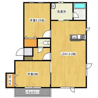 K・アベニューII【2階】の間取り