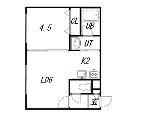 サルート【203号室】の間取り