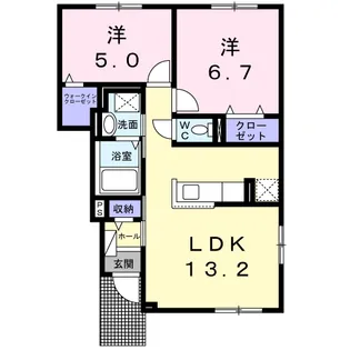 ラフォーレ【1階】の間取り