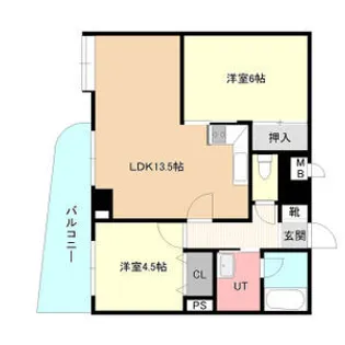 真駒内ガーデンハウス【2階】の間取り