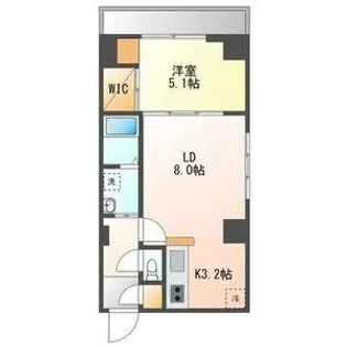 スペチアーレ・プリーモ【6階】の間取り