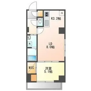 スペチアーレ・プリーモ【6階】の間取り