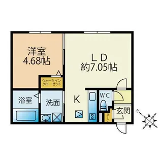 プレドニア琴似【3階】の間取り