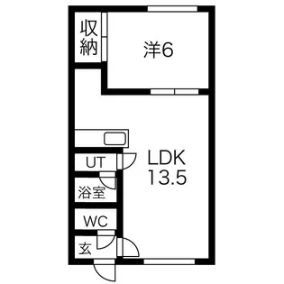 バッフ・ビューティー【103号室】の間取り