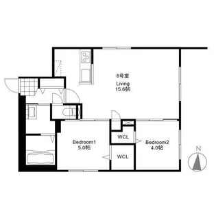 pino collina 1414【3階】の間取り