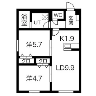 FLAN N3【2階】の間取り