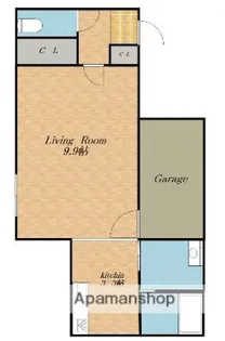 LIVING WITH MOTO【402号室】の間取り